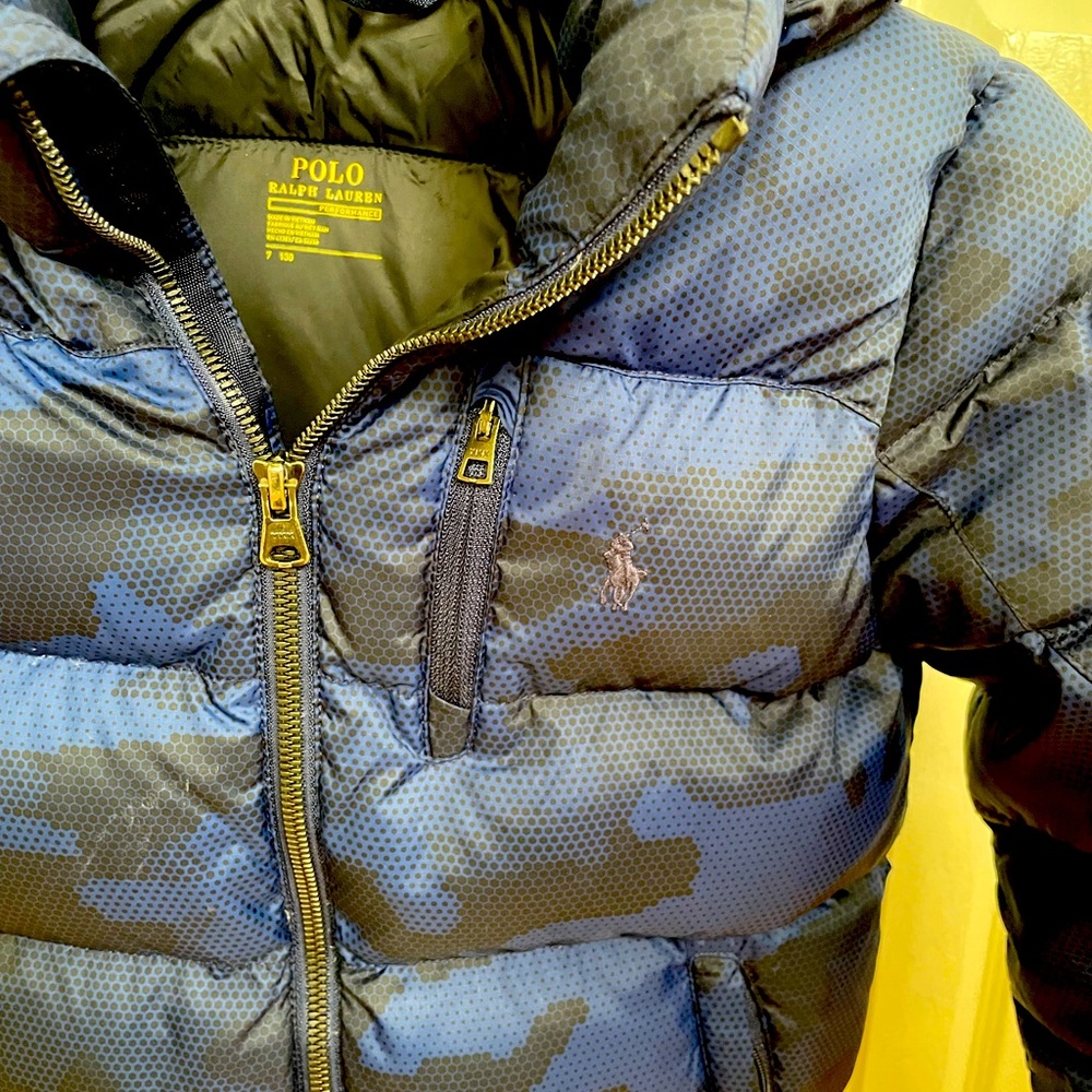 Boys Ralph Lauren Down Jacket- like new! Size 7